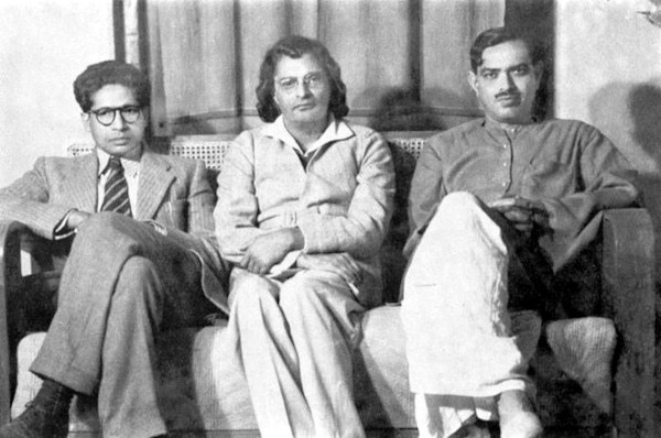 Well-known Hindi poets in Allahabad (from L to R): Harivanshrai Bachchan, Sumitranandan Pant, Ramdhari Singh Dinkar.