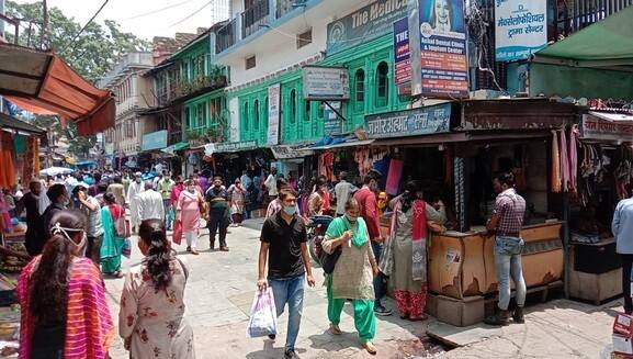 Medical Hall, a pharmacy run by the family, in Chowk Bazaar, Almora.