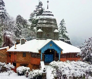 The Radha-Krishna temple at Mirtola Ashram that Yashoda Maa built in 1931.