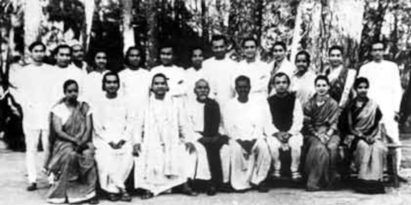 The culture centre opened in March 1940 with 10 students, seen here with the full staff.