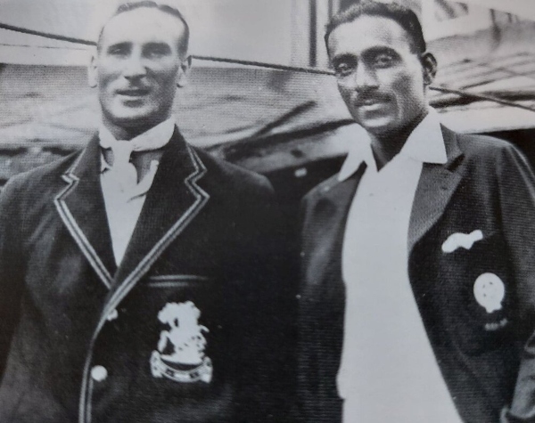 C.K. Nayudu and Douglas Jardine 