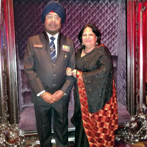 Baljit Ahluwalia with his wife, Mrs. Ahluwalia.