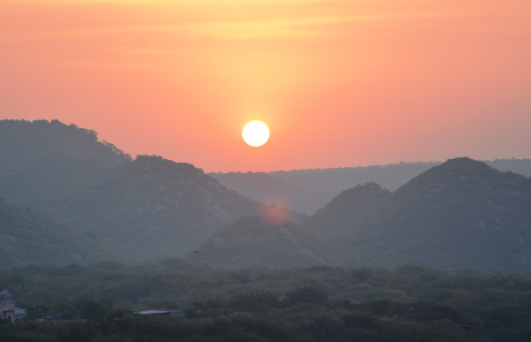 View from the rooftop of my office in Jaipur.