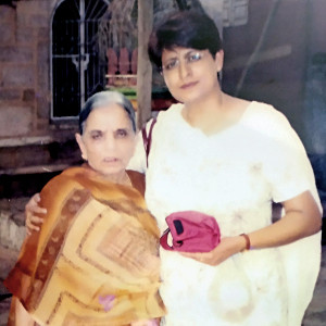 Piyali Kanabar with her mother-in-law.