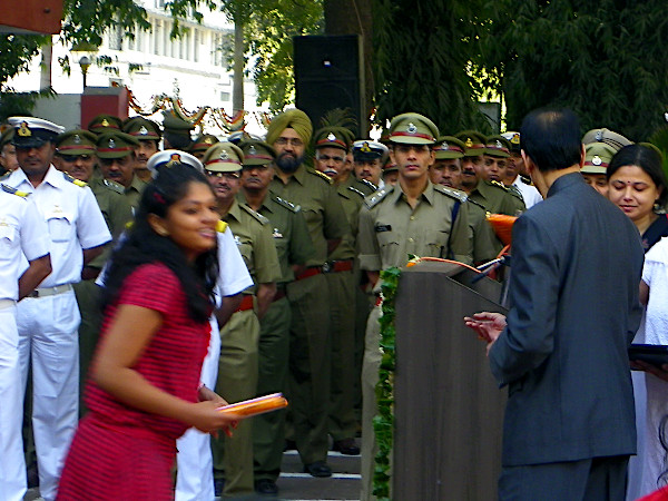 Receiving a Consolation Prize in the Drawing Competition organised by Customs & Central Excise Department.