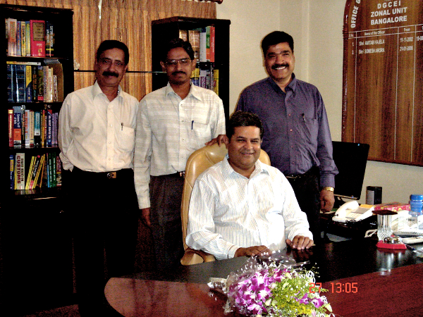 March 28, 2008, my last working day with the Indian Revenue Service at DGCEI, Bangalore.