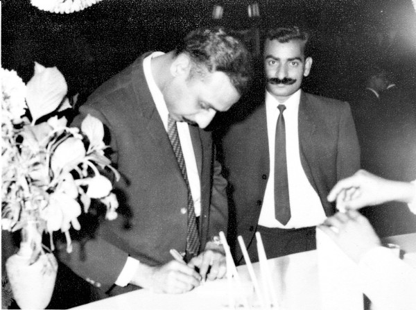 V. K. Sharma (left) with Anant Ram